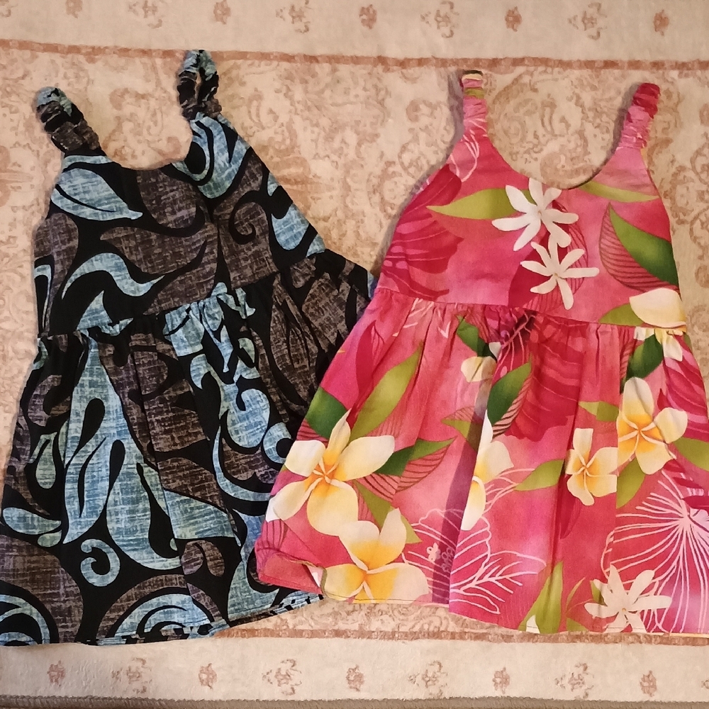 Hawaiian 🌴Sleeveless Sundresses with Scoop Neck for Resort Wear